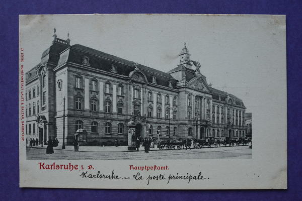 Postcard PC Karlsruhe 1900-1910